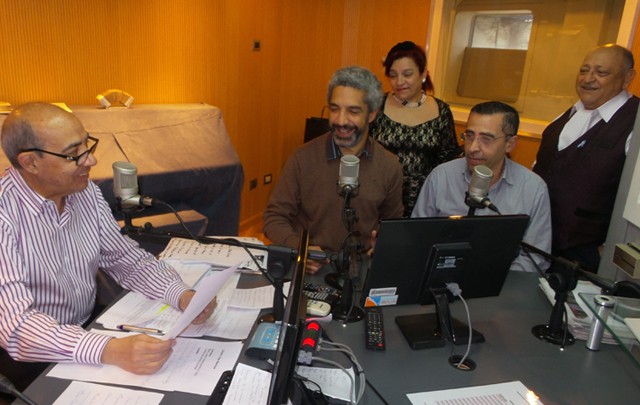 Mario Pereyra junto a Pedro Iudicello de la pizzería Don Luis.