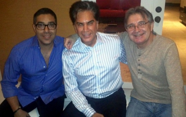 Pelusa junto al ''Puma'' José Luis Rodríguez.