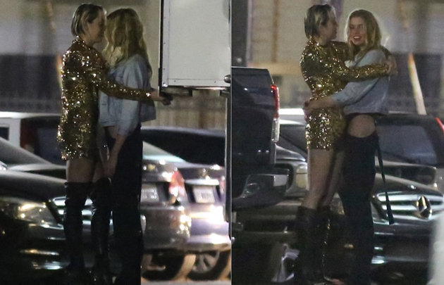 Stella Maxwell y Miley Cirus
