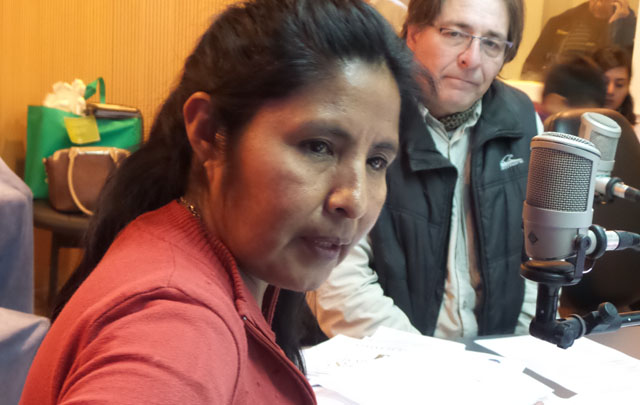 Lidia Mamani, docente de La Merced, en Viva la Radio.