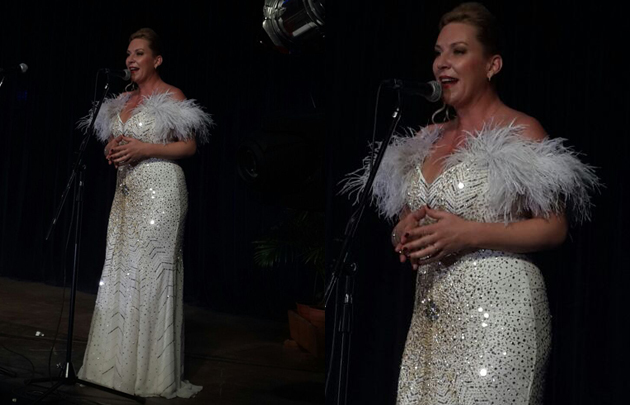 Una vez más, Celeste enamoró en el escenario del tango en La Falda.