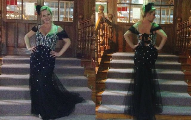 Una vez más, Celeste enamoró en el escenario del tango en La Falda.