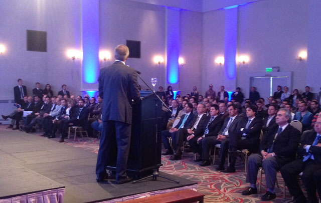Andrés Fassi durante la presentación de los aliados estratégicos.
