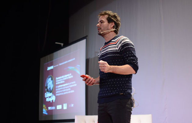 Esteban Mirofky durante el Juevex.