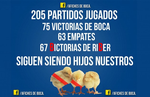 Cargadas de Boca a River tras el triunfo en el Monumental.