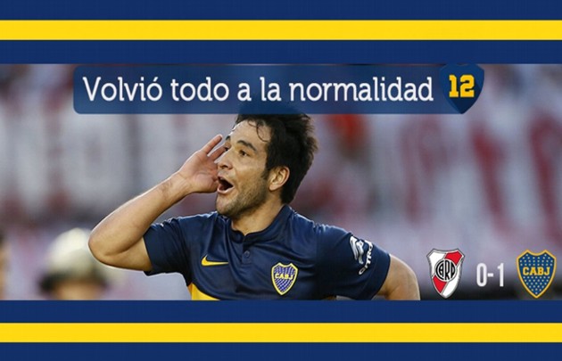 Cargadas de Boca a River tras el triunfo en el Monumental.