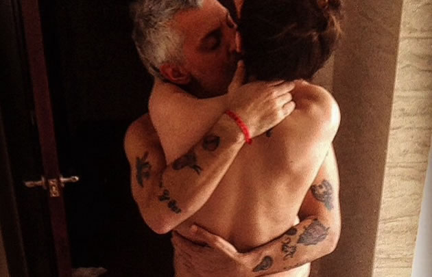 Palazzo y Rincón, juntos y desnudos en las redes sociales.