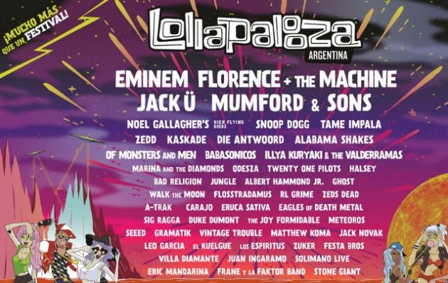 Eminem encabezará la Lollapalooza en Lationoamérica. 
