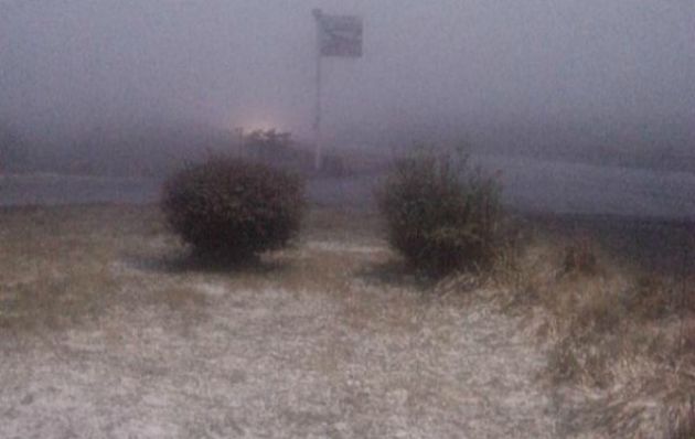 Nieve en el Parador El Cóndor