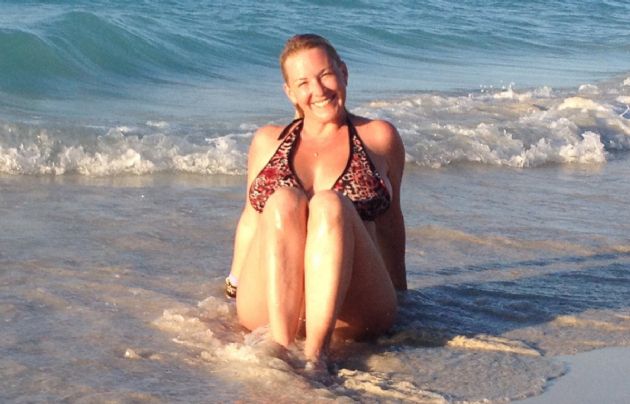 Celeste Benecchi en Varadero, Cuba.