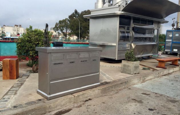 El sector destinado para la separación de residuos.