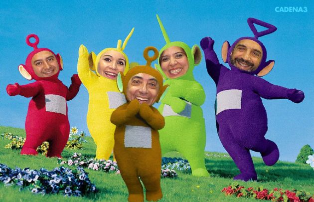 El equipo de Juntos-Teletubbies al Pungo.