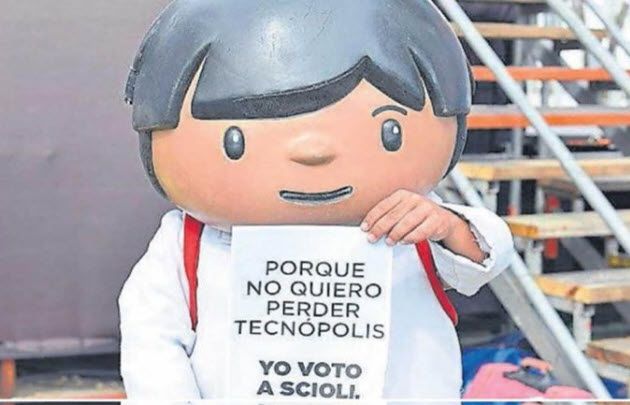 Zamba, el personaje de Paka Paka se metió en la campaña.