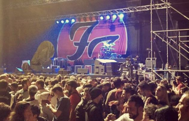 Foo Fighters cumplió su palabra y tocó en Cesena.