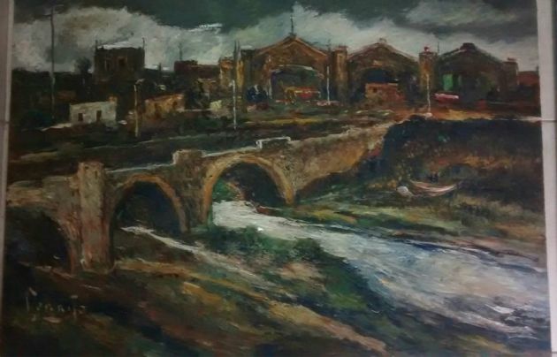 La obras de arte pertenecen al pintor Egidio Cerrito.