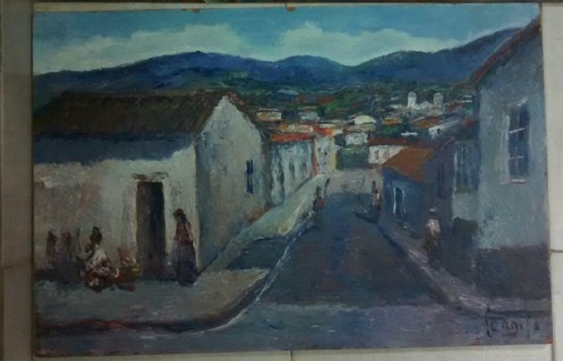 La obras de arte pertenecen al pintor Egidio Cerrito.