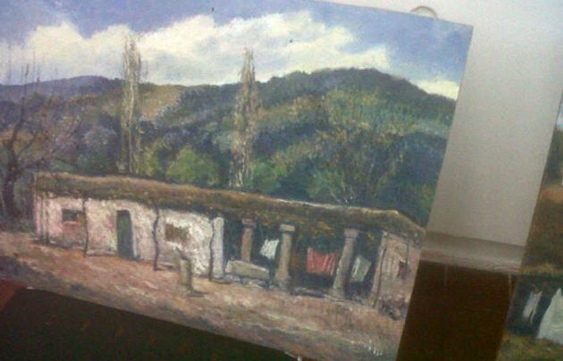 La obras de arte pertenecen al pintor Egidio Cerrito.