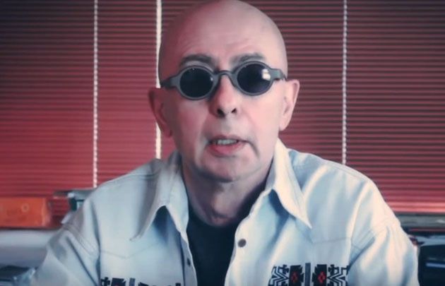 Indio Solari recibiendo el Premio Konex 2015