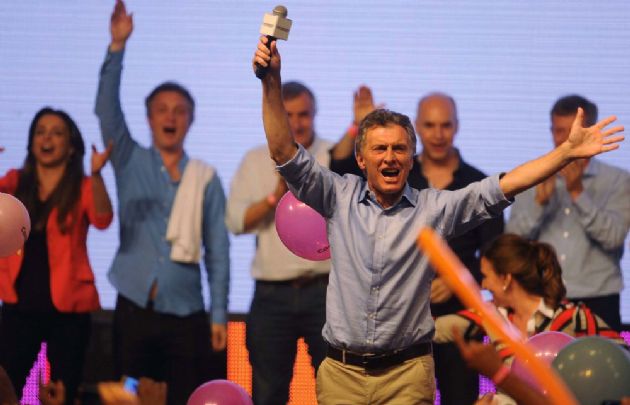 Macri festejó en el búnker de Cambiemos.