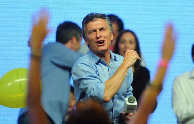 FOTO: Macri festejó en el búnker de Cambiemos.