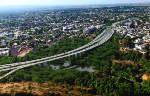 El nuevo tramo sobre el río Suquía.