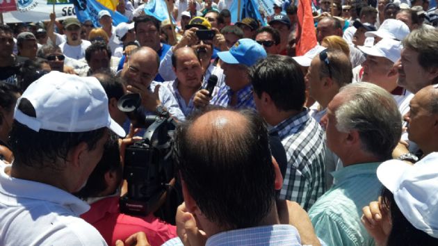 Incidentes en la manifestación de los estatales en Córdoba.