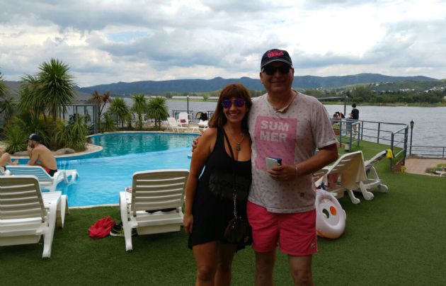 Mario Zanoni estuvo presente en el parador.