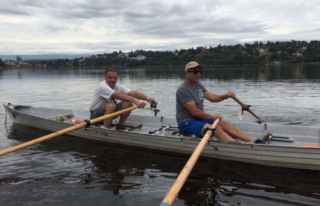 Aseguran que el remo es una excelente actividad deportiva.