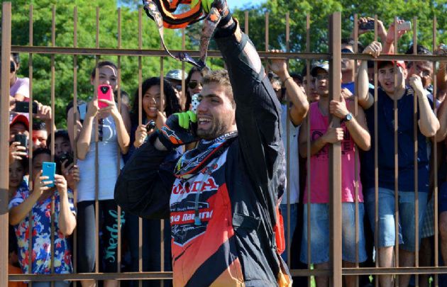 Kevin llegó a Salta para festejar su cumpleaños y descansar en familia.