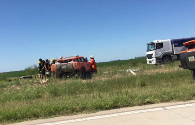 El despiste se registró a la altura de 489 de la autopista (Foto: @mica8979)