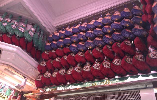 Geo Monteagudo de visita en el Museo del Jamón.