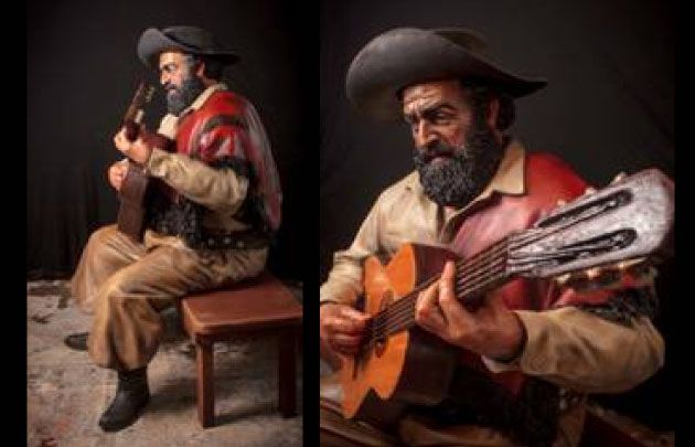 La escultura de Cafrune que se emplazará en Cosquín.