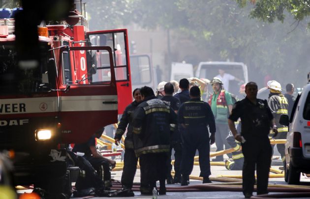 El incendio afecta a los estudios de Canal 13 y TN.
