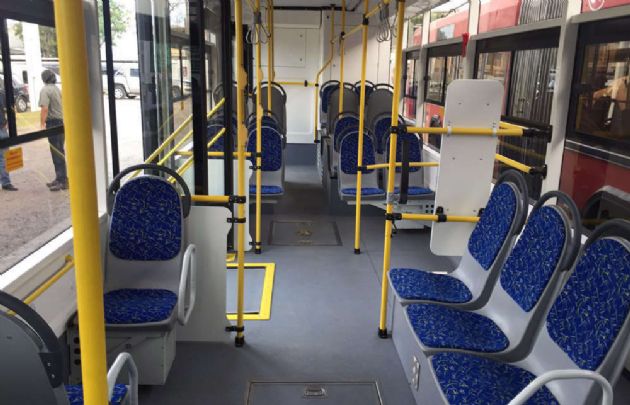 Las modernas unidades que se sumaron a la flota de troles.