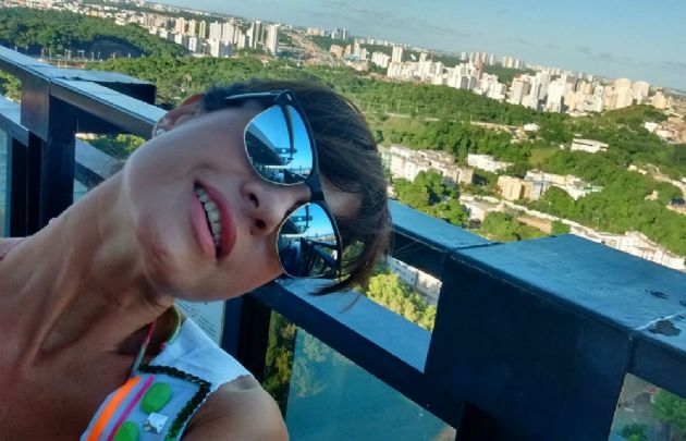 Gabriela Tessio, en Salvador de Bahía.