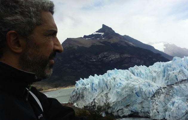 El Turco quedó deslumbrado con el glaciar Perito Moreno.