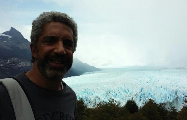 FOTO: El Turco quedó deslumbrado con el glaciar Perito Moreno.