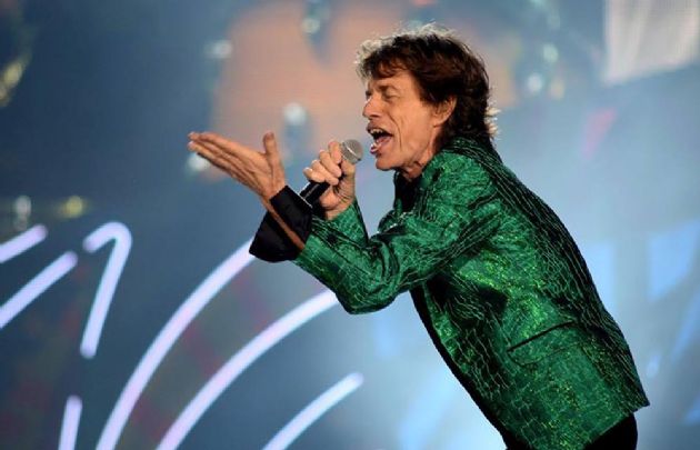 Mick Jagger utilizó la indumentaria de Agustino en La Plata (Foto: Facebook Agustino)