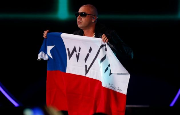 Wisin fue ovacionado por el público en Viña del Mar (Foto: Agencia Uno/ CHV)