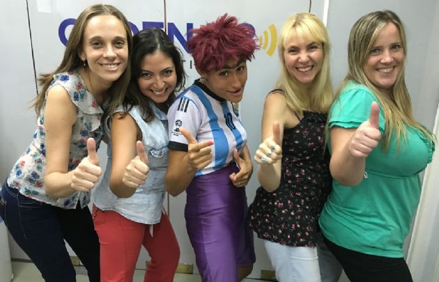 La Bicho con las chicas de Cadena 3.