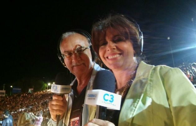Luis Yunes y Laura Carbonari en la Fiesta de la Vendimia.