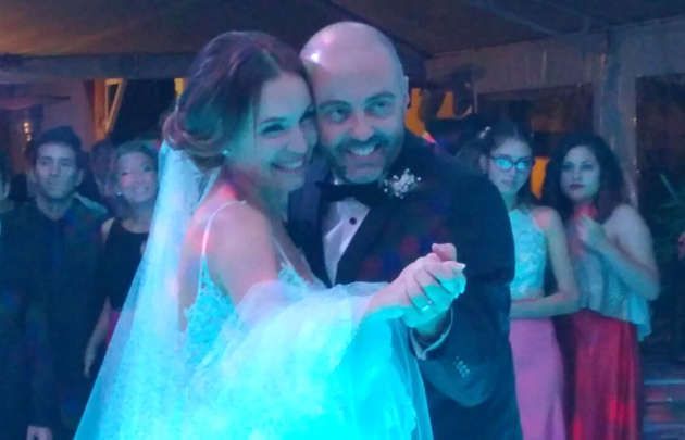 Agustina y Flavio, en el momento del vals.