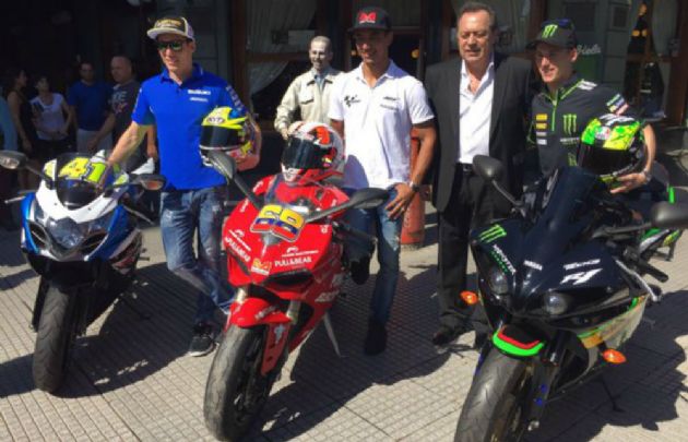 Pilotos del MotoGP en Buenos Aires con Gustavo Santos (Foto: @MotoGP)