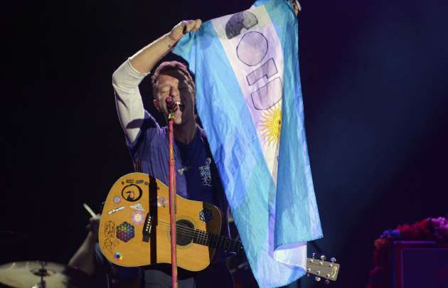 Chris Martin, líder de la banda británica.