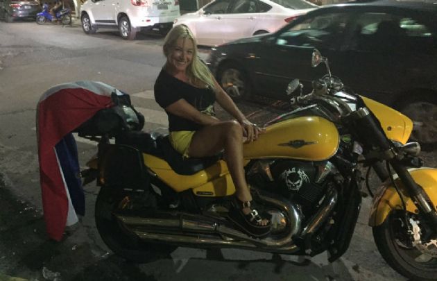 Celeste cautivó a todos en el Moto GP.