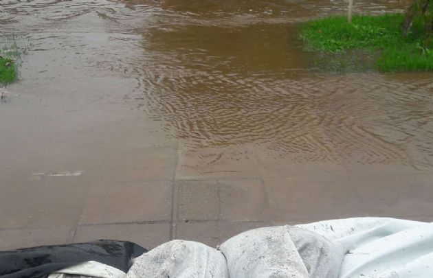 Pozo del Molle bajo agua (Foto @pablobaldassa) 