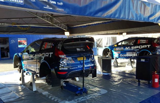 Todo listo para el World Rally Car en Córdoba. 