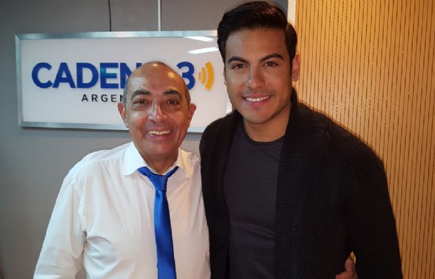 Mario Pereyra y Carlos Rivera, después de la entrevista.