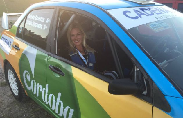 Celeste Benecchi, en el Súper Especial en el Centro Cívico. 