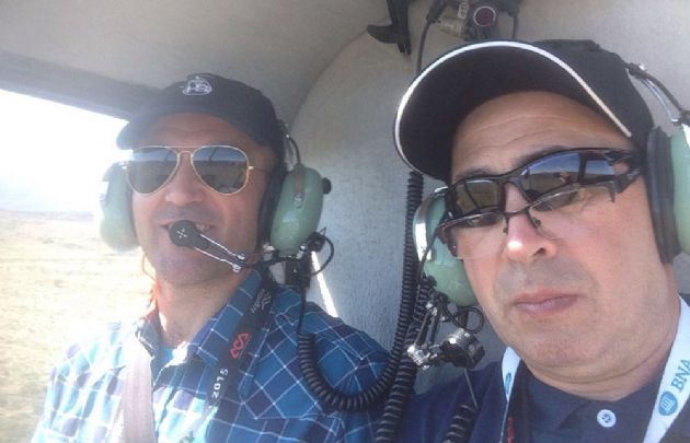 Cadena 3, desde el helicóptero.